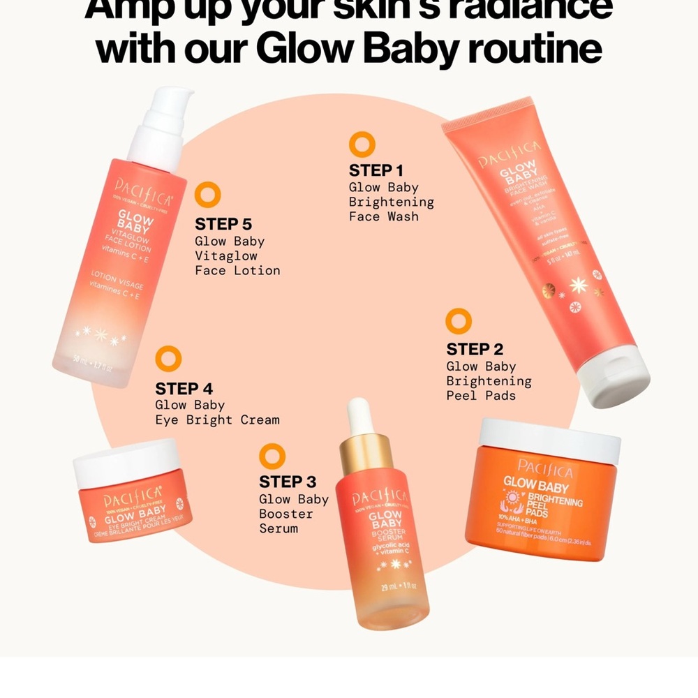 Pacifica Glow Baby | Vitaglow Face Lotion | Vitamins C & E | Vegan Cruelty-Free - Picture 12 of 12